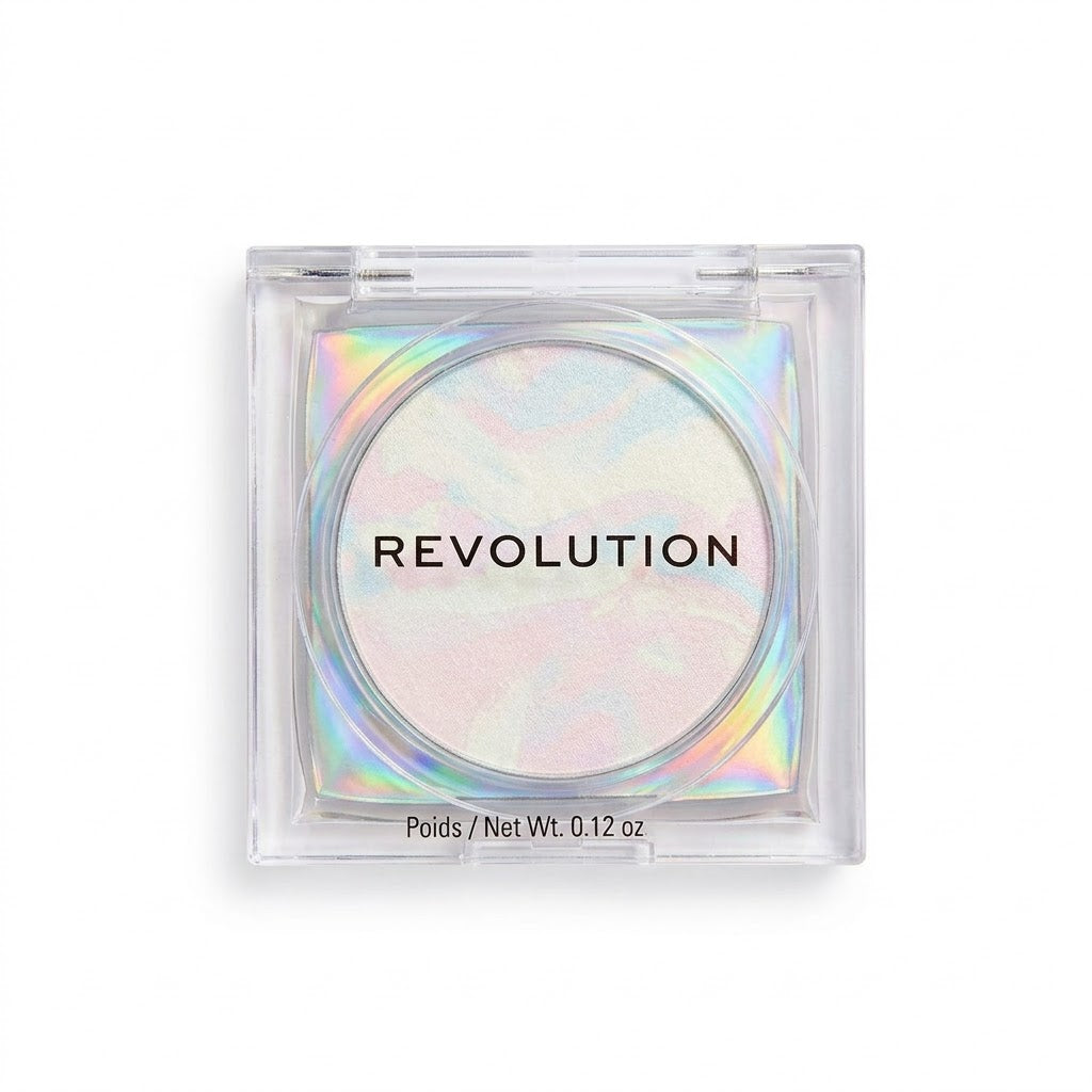Polvo compacto iluminador y fijador