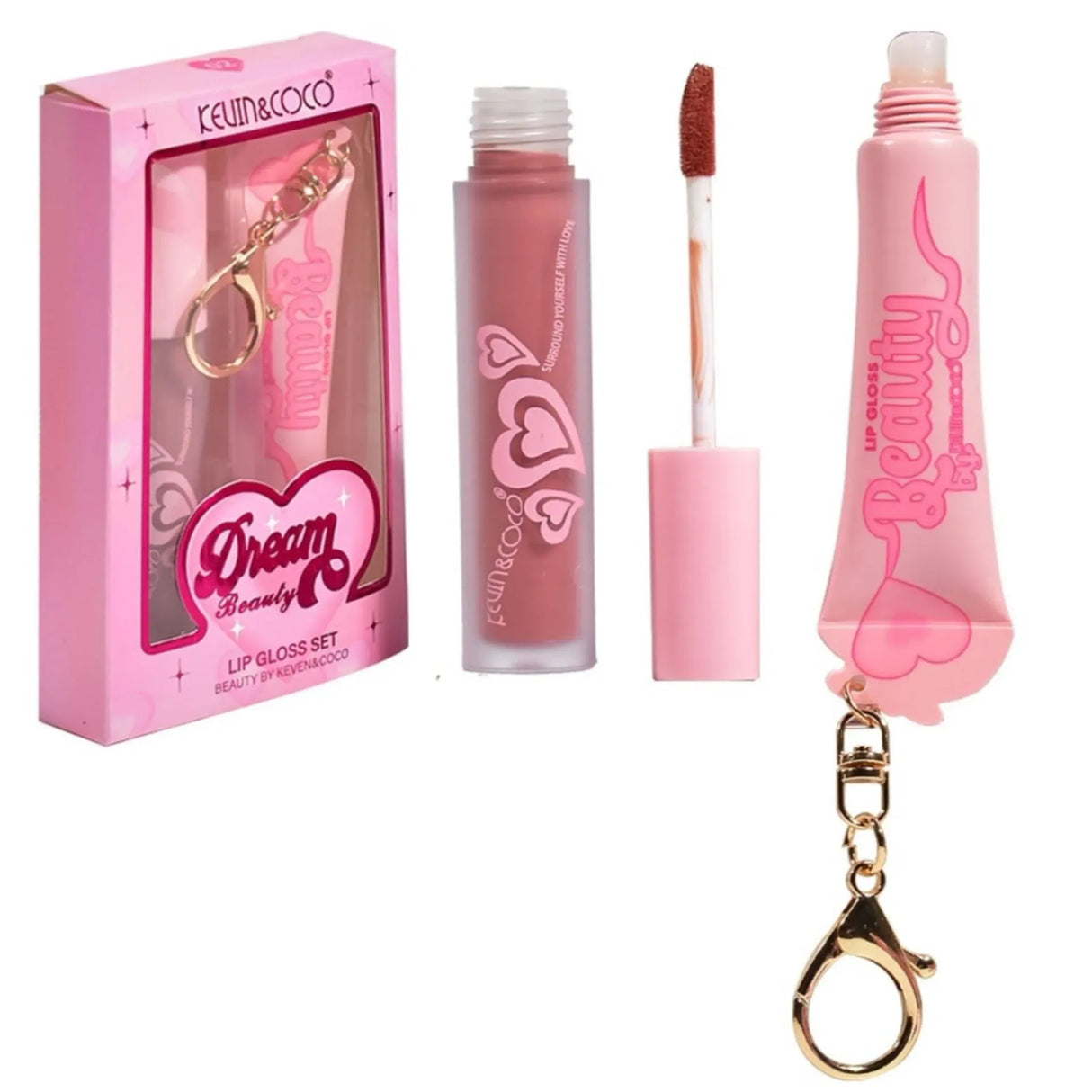 Labial+gloss tipo llavero