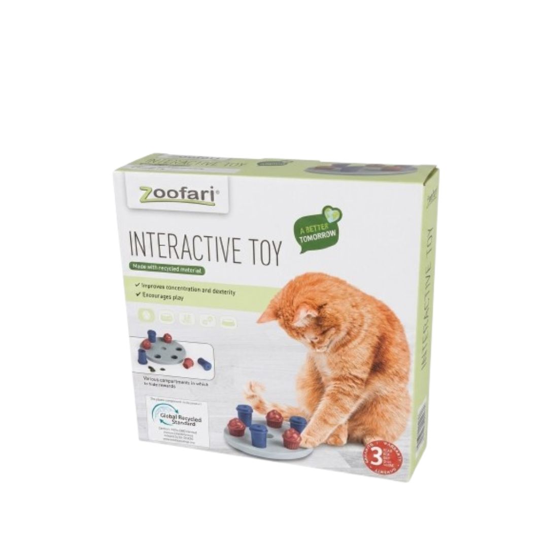 Juego de inteligencia interactivo para gatos