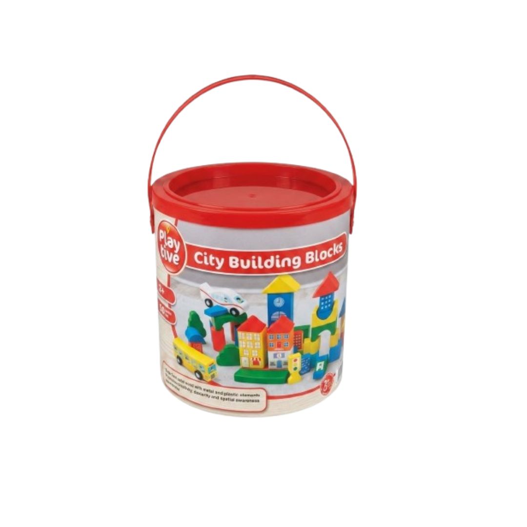 Set de cubo de bloques de construccion