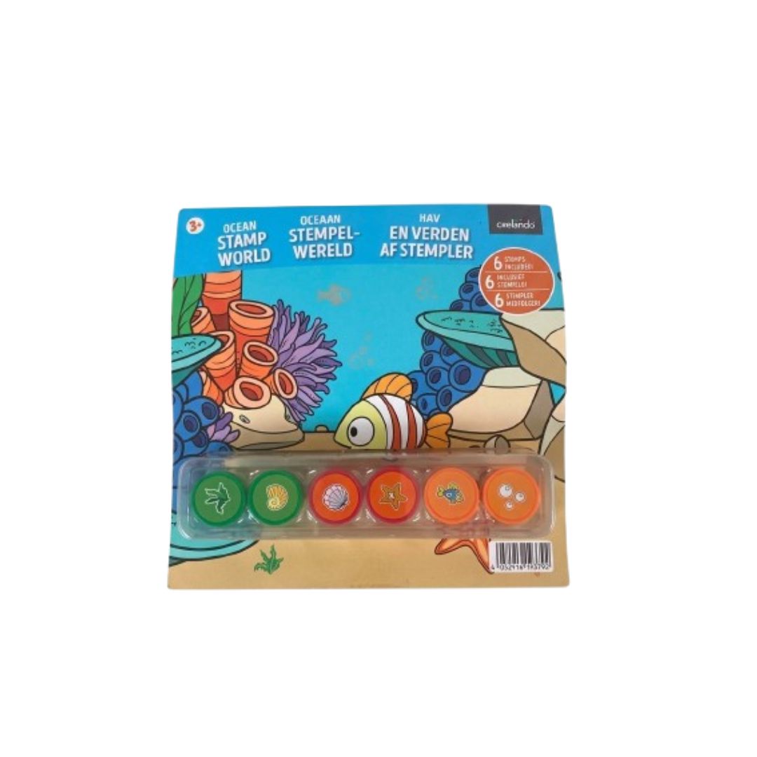 Set de sellos infantiles con tematica marina