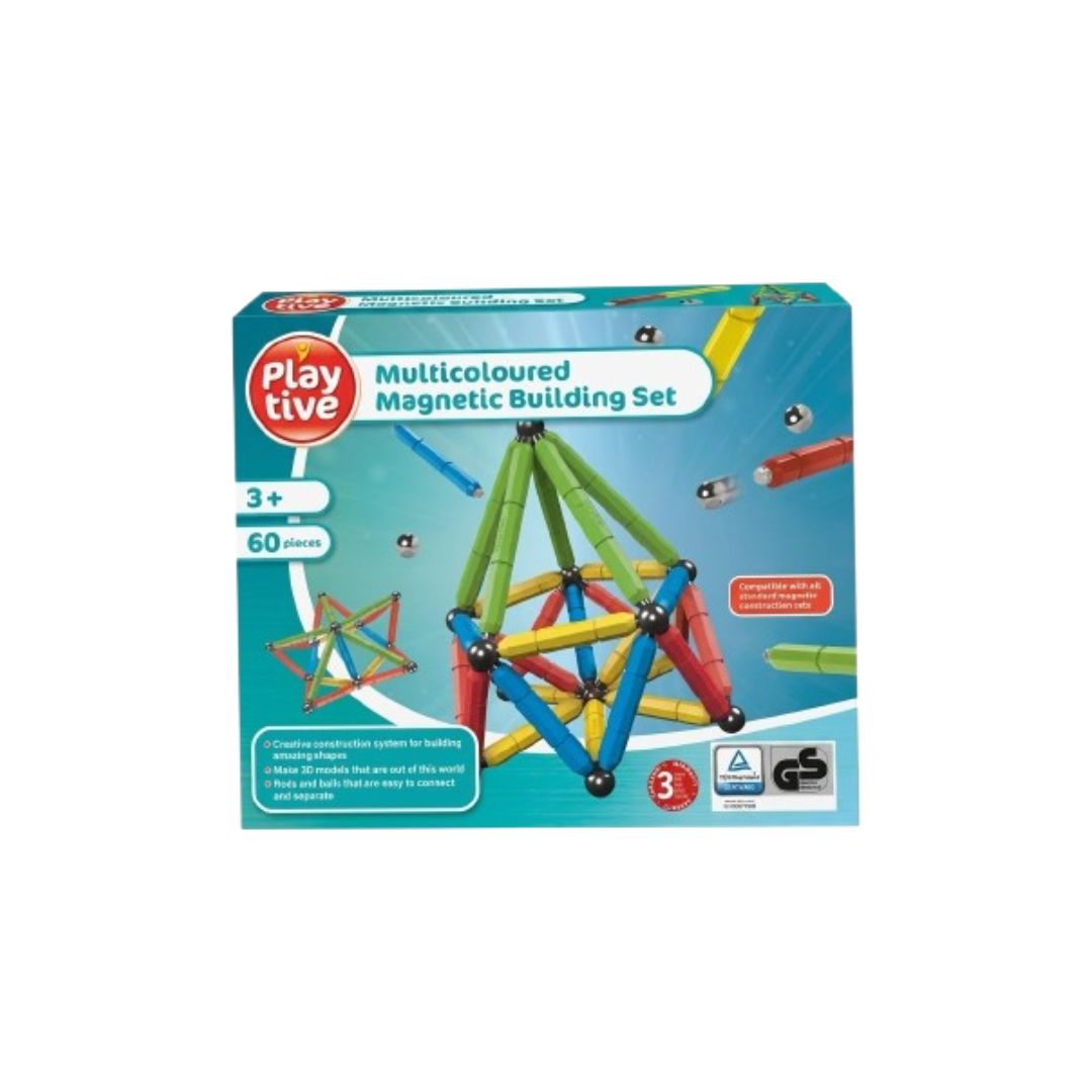 Juego de piezas de construccion magnetica