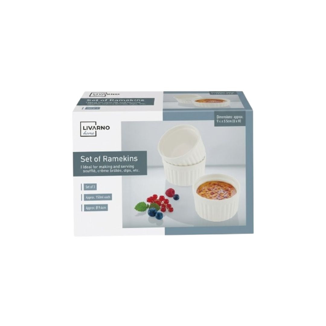 Set de 3 recipientes de ceramica