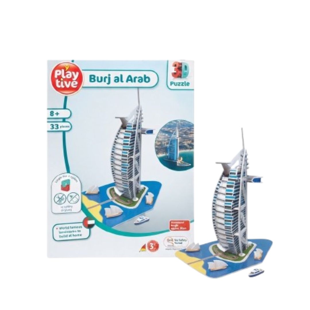 Puzzle 3D del hotel Burj AI Arab