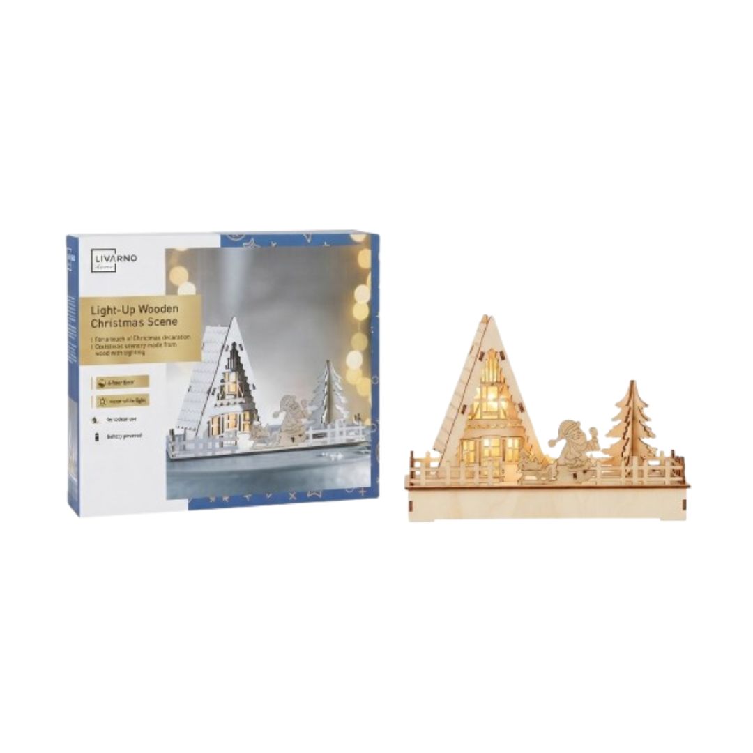 Decoracion navideña Home light-up Wooden