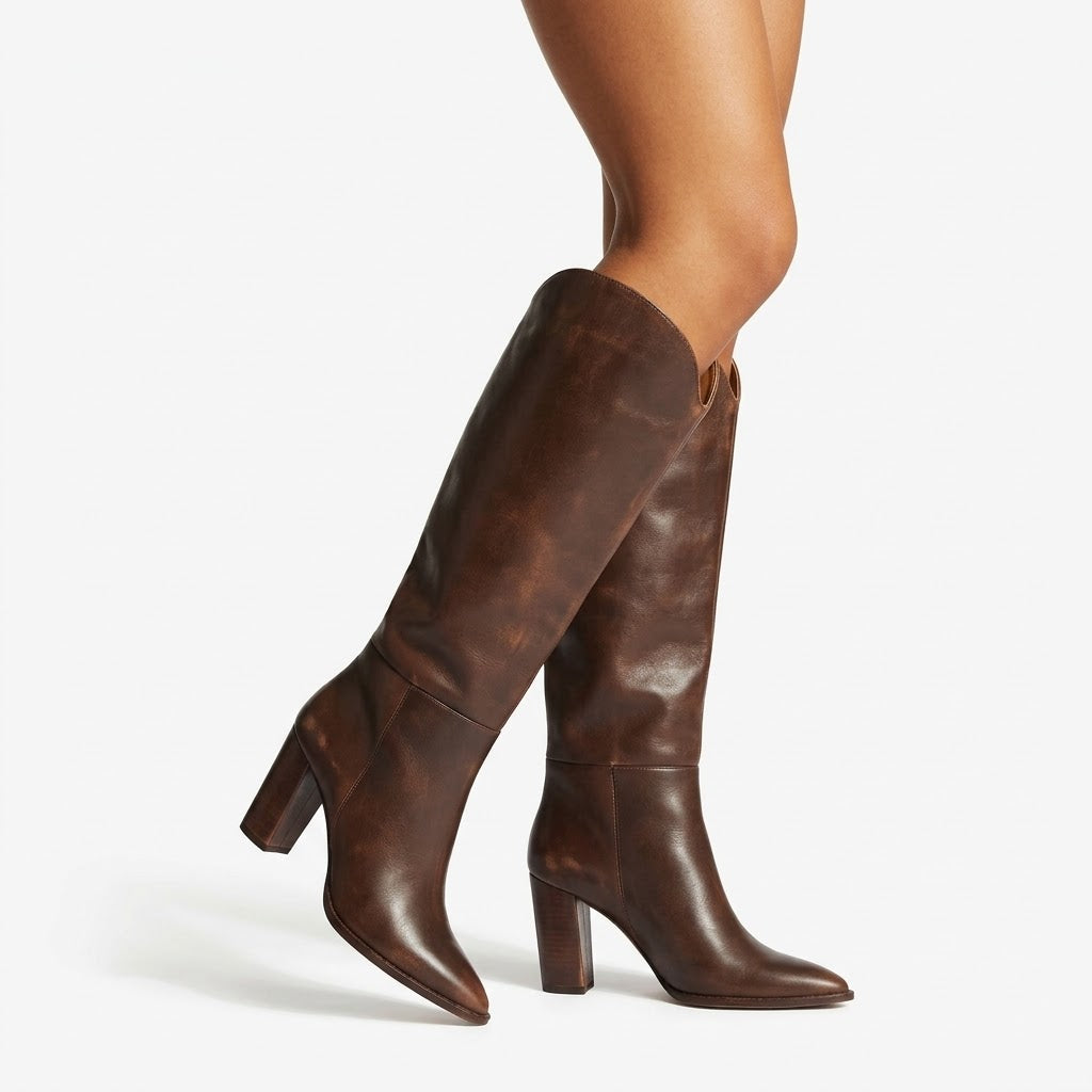 Botas de Tacon de Dama\Talla 8.5 US