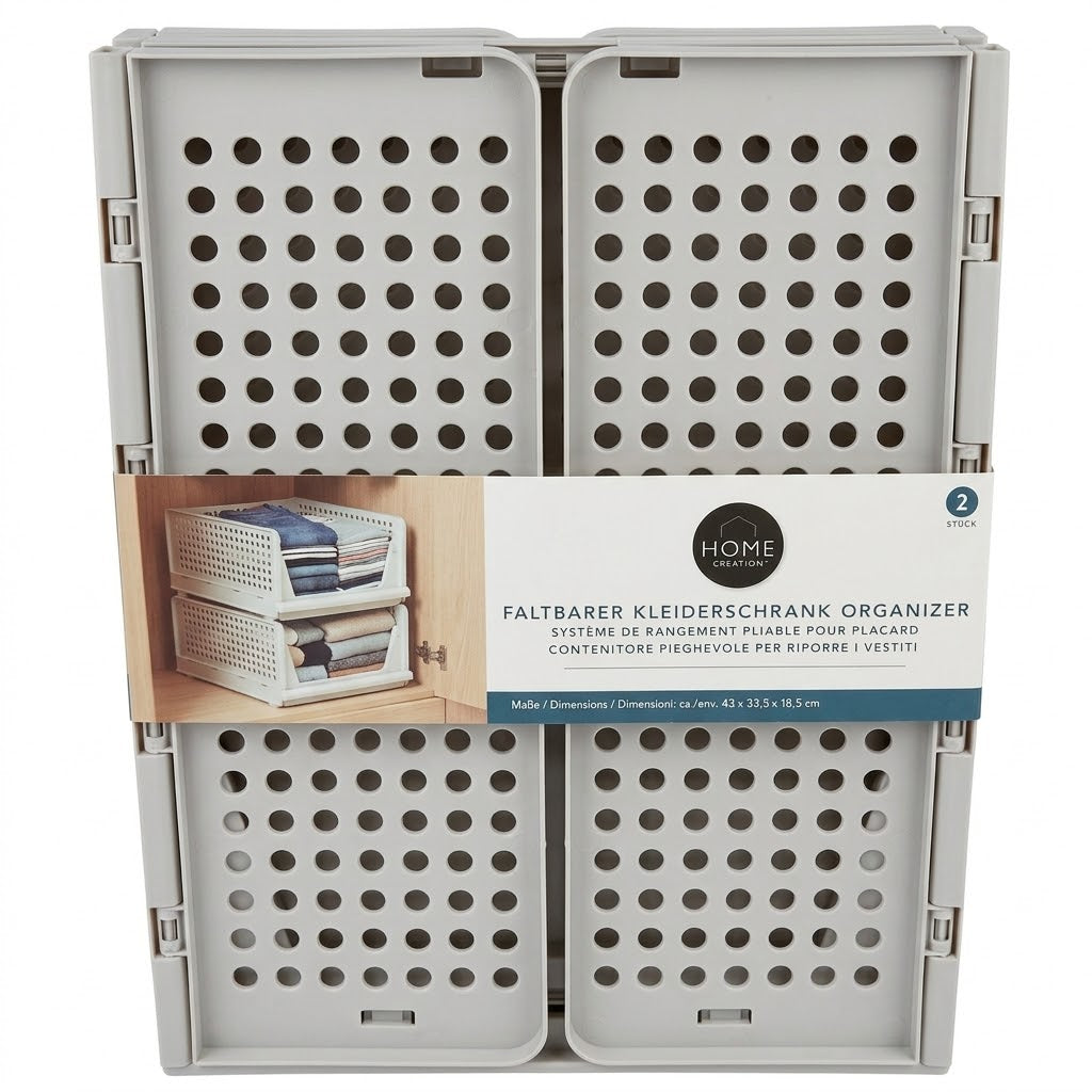 Organizador de closet plegable de plastico